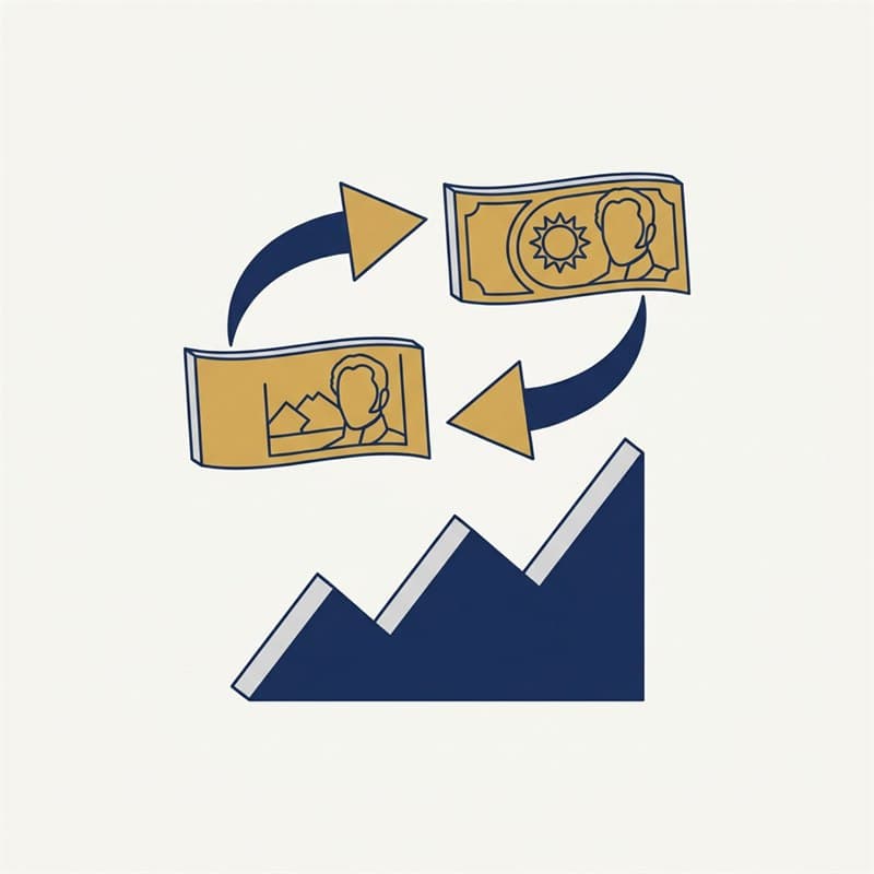 Ilustración del intercambio entre el peso colombiano y el bolívar venezolano con una gráfica de tasas